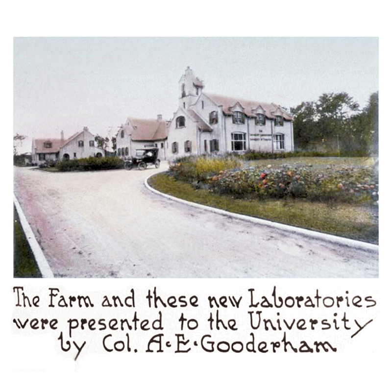 1915 Sir Albert E. Gooderham was instrumental in creating Connaught Labs